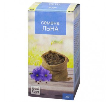 RealCaps linu sēklas, uztura bagātinātājs, 200g