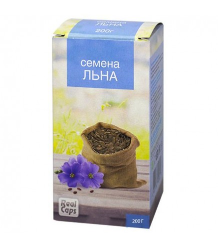 RealCaps linu sēklas, uztura bagātinātājs, 200g