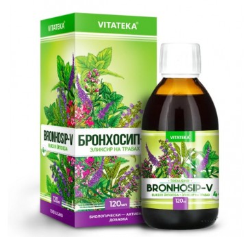 Bronchosip-V Herbal Elixir, 120 ml Vitateka