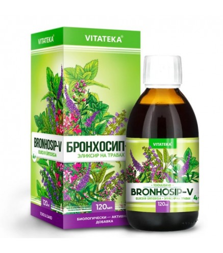 Bronchosip-V Herbal Elixir, 120 ml Vitateka