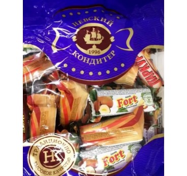 Glazētu konfekšu komplekts "Petrovska forts" "Parkurs", "Manevrs", "Forts" 1 kg