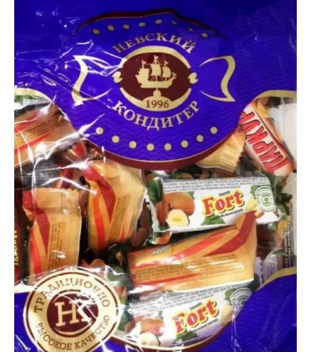 Glazētu konfekšu komplekts "Petrovska forts" "Parkurs", "Manevrs", "Forts" 1 kg