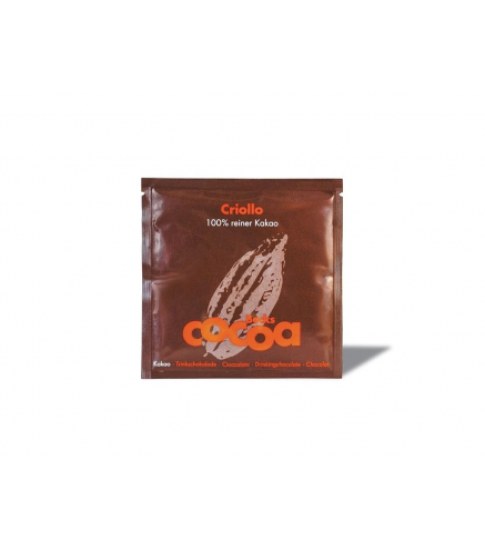 MINI BECKS COCOA Criollo Pure Drinking Chocolate without sugar 25g Organic, Fairtrade, Vegan
