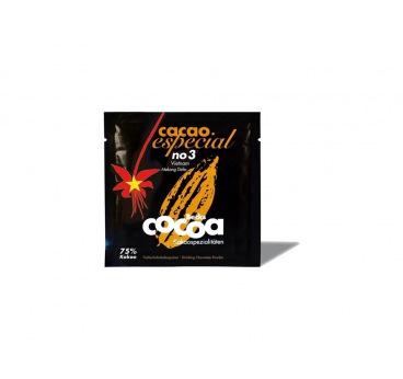 MINI BECKS COCOA Especial no. 3 Pure Drinking Chocolate 75 % premium cocoa from Vietnam 25g Vegan