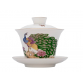 Gaiwan №39655, porcelain, 180 ml peacock Gaiwan №39655, porcelain, 180 ml peacock