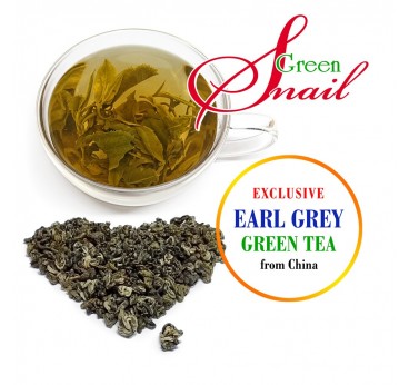 Элитный Китайский Зеленый чай с бергамотом „Green Snail Earl Grey”, 100г