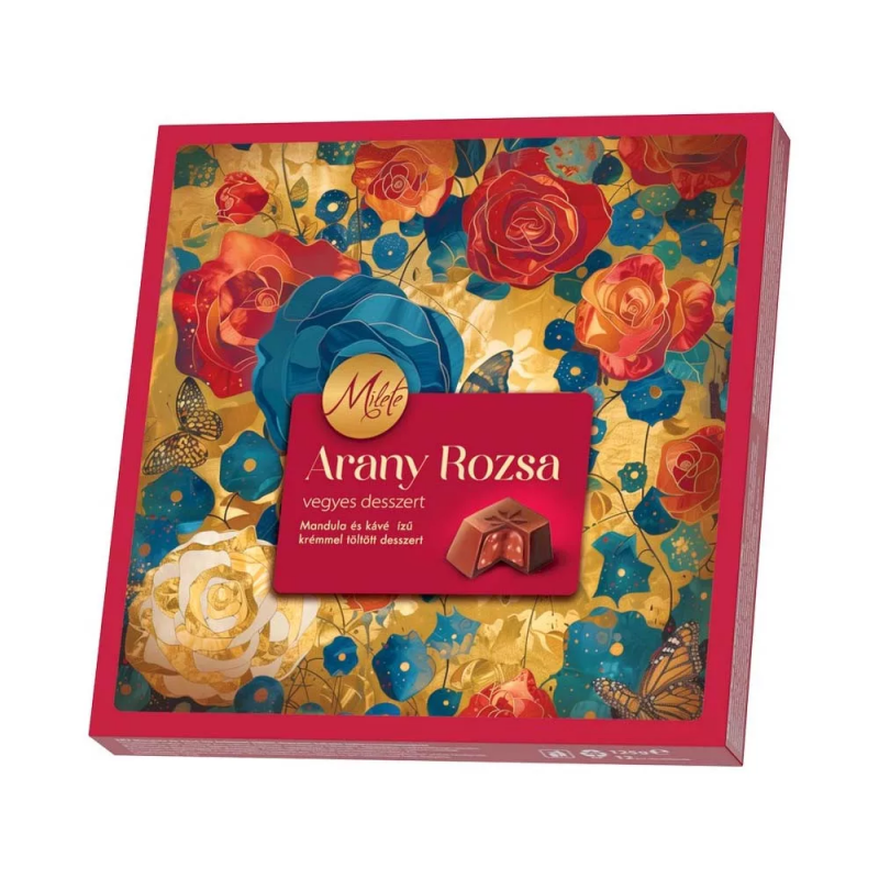 Milete Arany Rózsa конфеты ассорти со вкусом миндаля и кофе 125 г Milete Arany Rózsa конфеты ассорти со вкусом миндаля и кофе 125 г