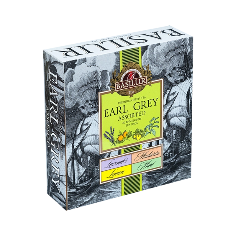 Zaļā tēja EARL GREY ASSORTED (40x2g) Basilur Zaļā tēja EARL GREY ASSORTED (40x2g) Basilur