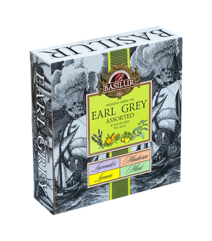 Zaļā tēja EARL GREY ASSORTED (40x2g) Basilur