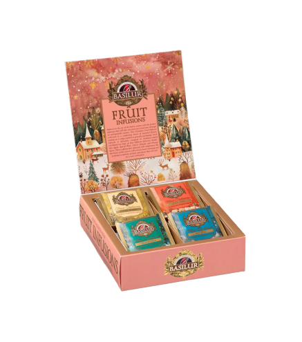 CHRISTMAS FRUIT INFUSIONS 40 пакетиков фруктовый чай в подарочной упаковке BASILUR 72 гр.