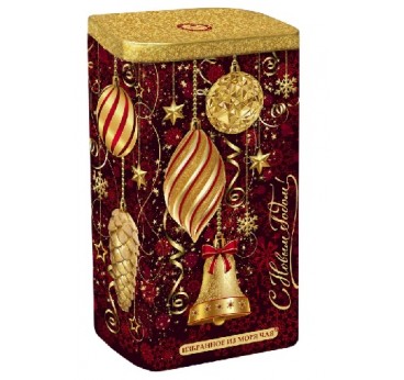 Black Tea Festive Decorations, red tin, 50g