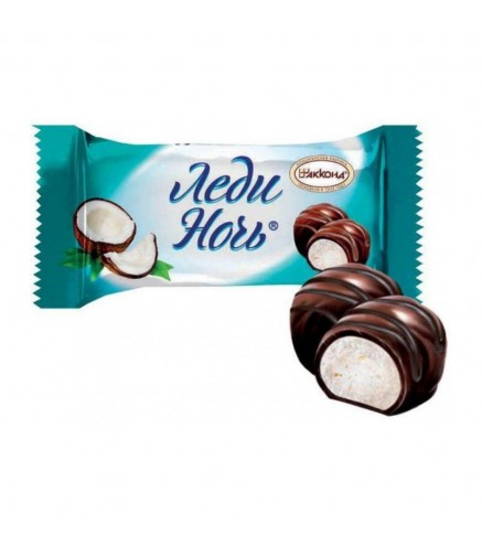 AKKOND "Lady Night" chocolate-coated candies with coconut, 500g