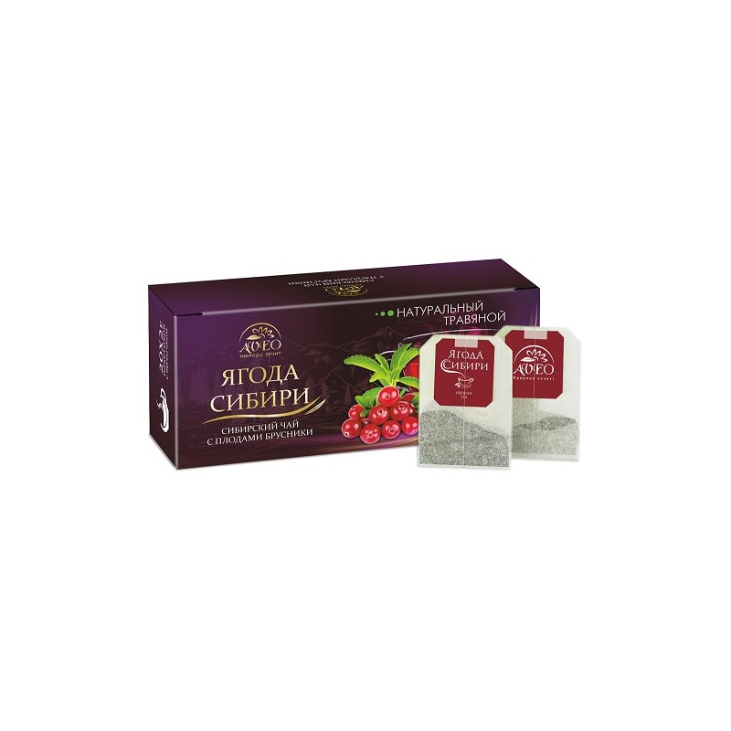 Tea drink "Siberian Berries. Lingonberry" 2.0 g*20 pack Tea drink "Siberian Berries. Lingonberry" 2.0 g*20 pack