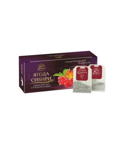 Tea drink "Siberian Berries. Viburnum" 2.0 g*20 pack Aveo Kalina