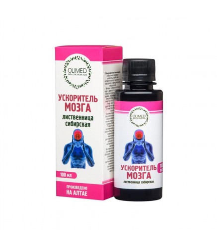 Sibīrijas lapegles balzams "Smadzeņu paātrinātājs", 100 ml Olimed