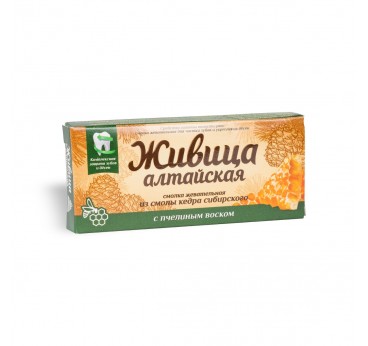 Zhivitsa Altai gum chewing from cedar resin with beeswax No. 4*2g