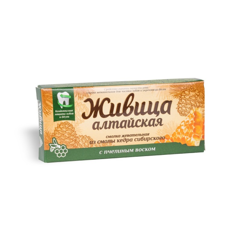 Zhivitsa Altai gum chewing from cedar resin with beeswax No. 4*2g