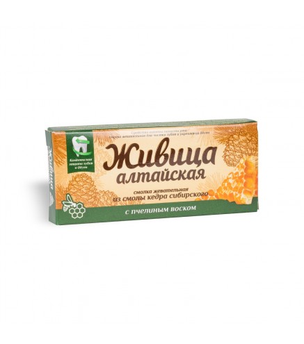 Zhivitsa Altai gum chewing from cedar resin with beeswax No. 4*2g