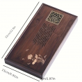 Bamboo Tea Tray with Carvings - Tea Serving Tray