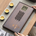 Bamboo Tea Tray with Carvings - Tea Serving Tray