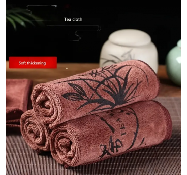 Absorbent Cloth, High-End Thick Tea Towel Tablecloth for Chinese Tea ceremony