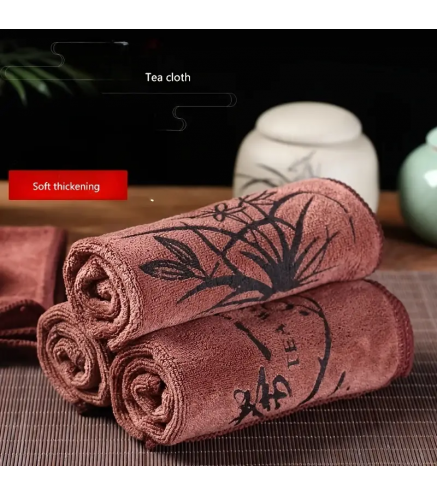 Absorbent Cloth, High-End Thick Tea Towel Tablecloth for Chinese Tea ceremony