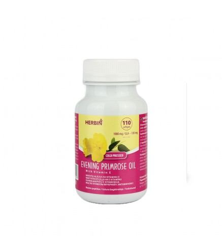 Naktssveces eļļa ar E vitamīnu kapsulās N110 Herbin