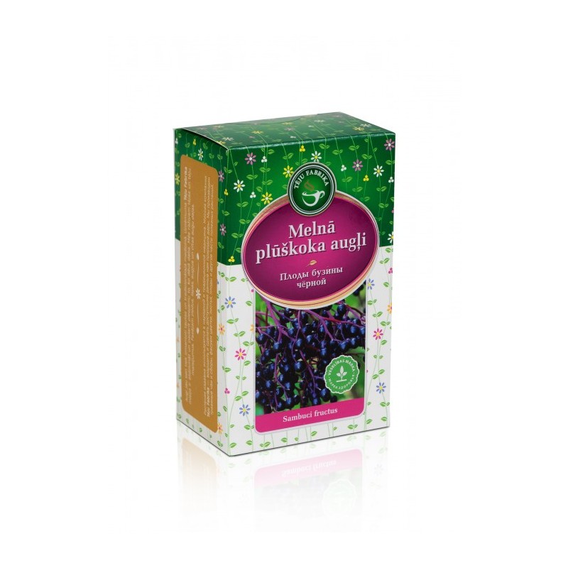 Black elderberry berries 100g Tēju Fabrika Black elderberry berries 100g Tēju Fabrika