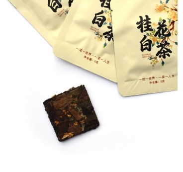 Gui Hua Bai Cha 50g pressed white tea with osmanthus T.Ar