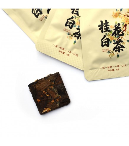 Gui Hua Bai Cha 50g pressed white tea with osmanthus T.Ar