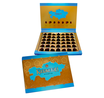 "BAYAN SULU" "Kazakhstan" Assorted Chocolates in a Gift Box, 280g