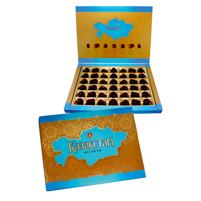 "BAYAN SULU" "Kazakhstan" Assorted Chocolates in a Gift Box, 280g