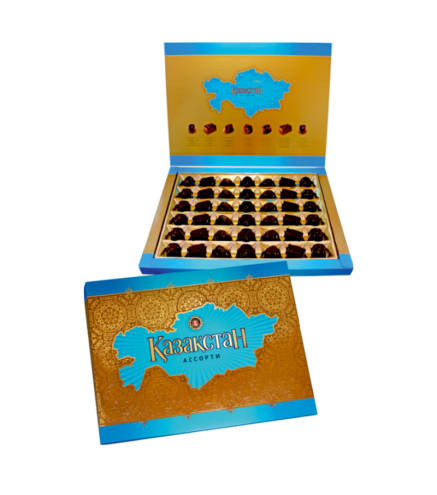 "BAYAN SULU" "Kazahstāna" šokolādes konfekšu asorti dāvanu kastītē, 280g