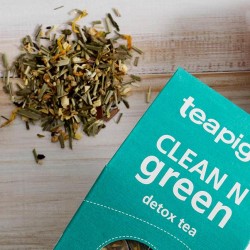 Teapigs Clean N Green Detox tea pyramid x15
