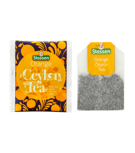 Stassen черный чай с ароматом апельсина 25 пакетиков