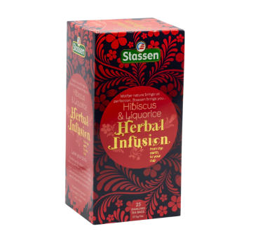 Stassen Hibiskus & Liquorice чайный напиток из гибискуса и лакрицы 25 пакетиков