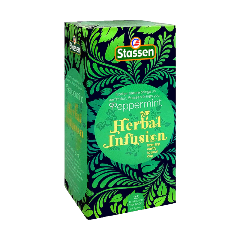 Stassen Peppermint Herbal Infusion Tea 25 Tea Bags
