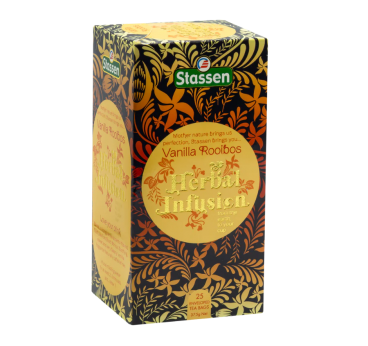 Stassen Vaniļas Rooibos tējas maisījums 25 tējas paciņas