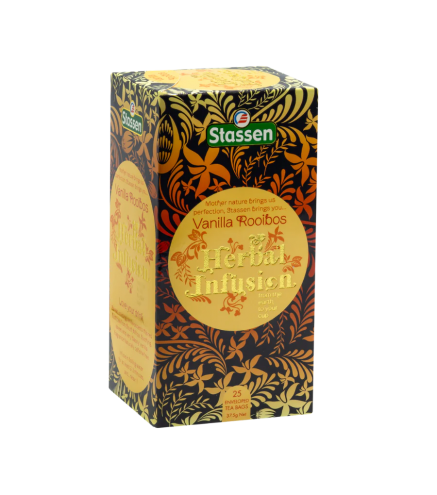 Stassen Vanilla Rooibos herbal infusion Tea 25 Tea Bags