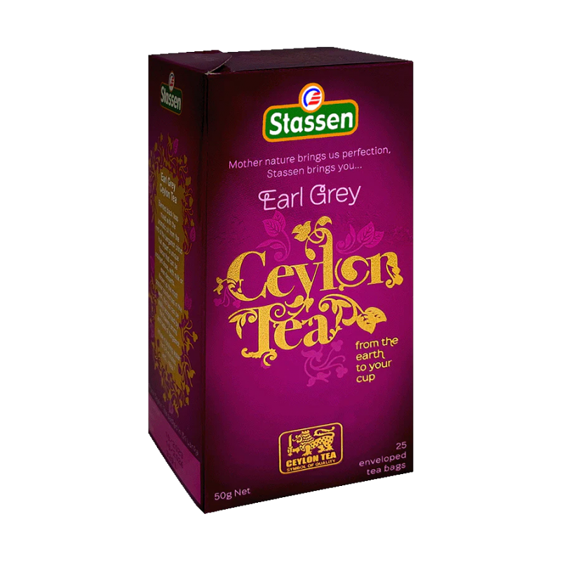 Stassen Earl Grey melna tēja ar bergamotu 25 tējas maisiņi