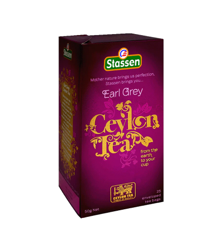 Stassen Earl Grey чёрный чай с бергамотом 25 чайных пакетиков