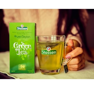 Stassen tīra Ceilonas zaļā tēja 25 tējas maisiņi