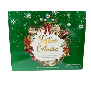 Stassen Festive Collection Premium Gift Set of Assorted Green Tea Bags, 95g