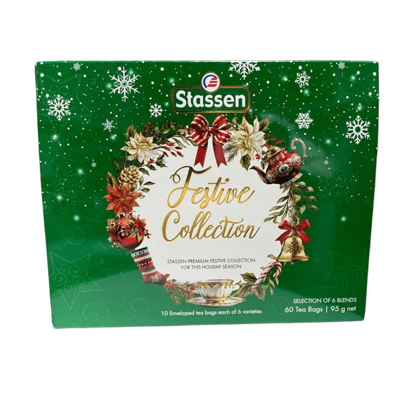 Stassen Festive Collection Premium Gift Set of Assorted Green Tea Bags, 95g