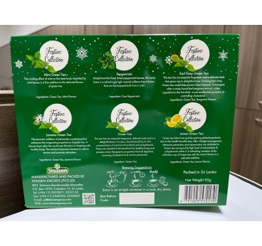 Stassen Festive Collection Premium Gift Set of Assorted Green Tea Bags, 95g