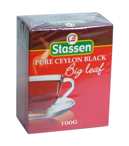Stassen Ceilonas OPA liellapu melna tēja 100g kartona paka