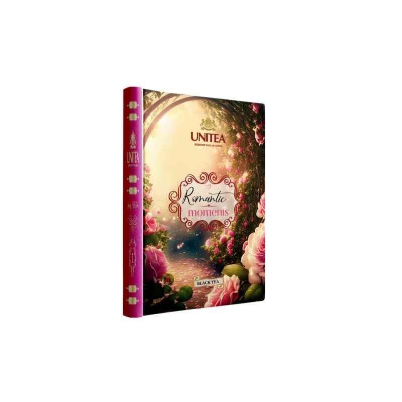 UNITEA ROMANTIC flavoured black loose Ceylon tea FBOP 100g book
