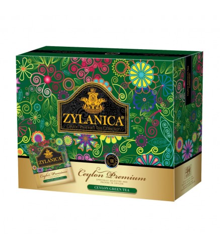 ZYLANICA PREMIUM ZAĻĀ TĒJA 100 MAISIŅI x 2 G