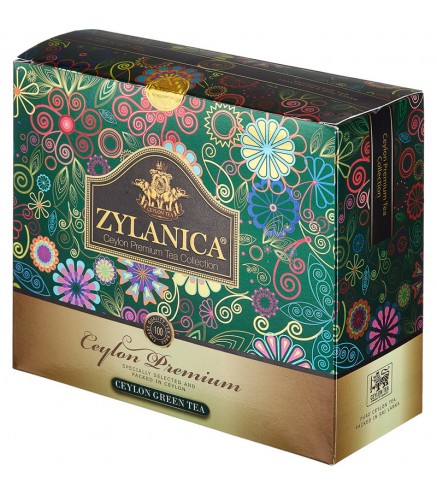 ZYLANICA PREMIUM ZAĻĀ TĒJA 100 MAISIŅI x 2 G