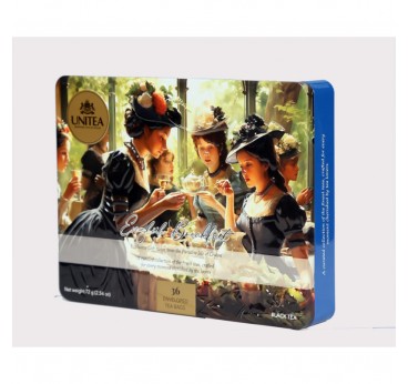 Unitea ENGLISH BREAKFAST Pure black tea 36 envelopes, metal box